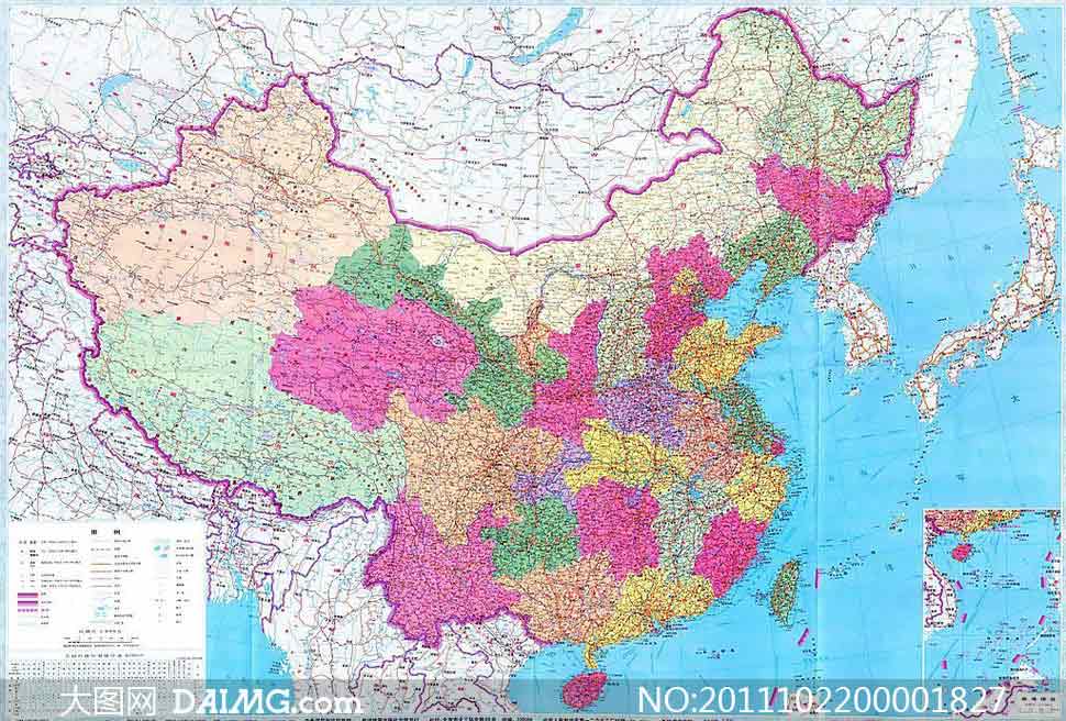 高精度中国地图图片素材 - 大图网设计素材下载